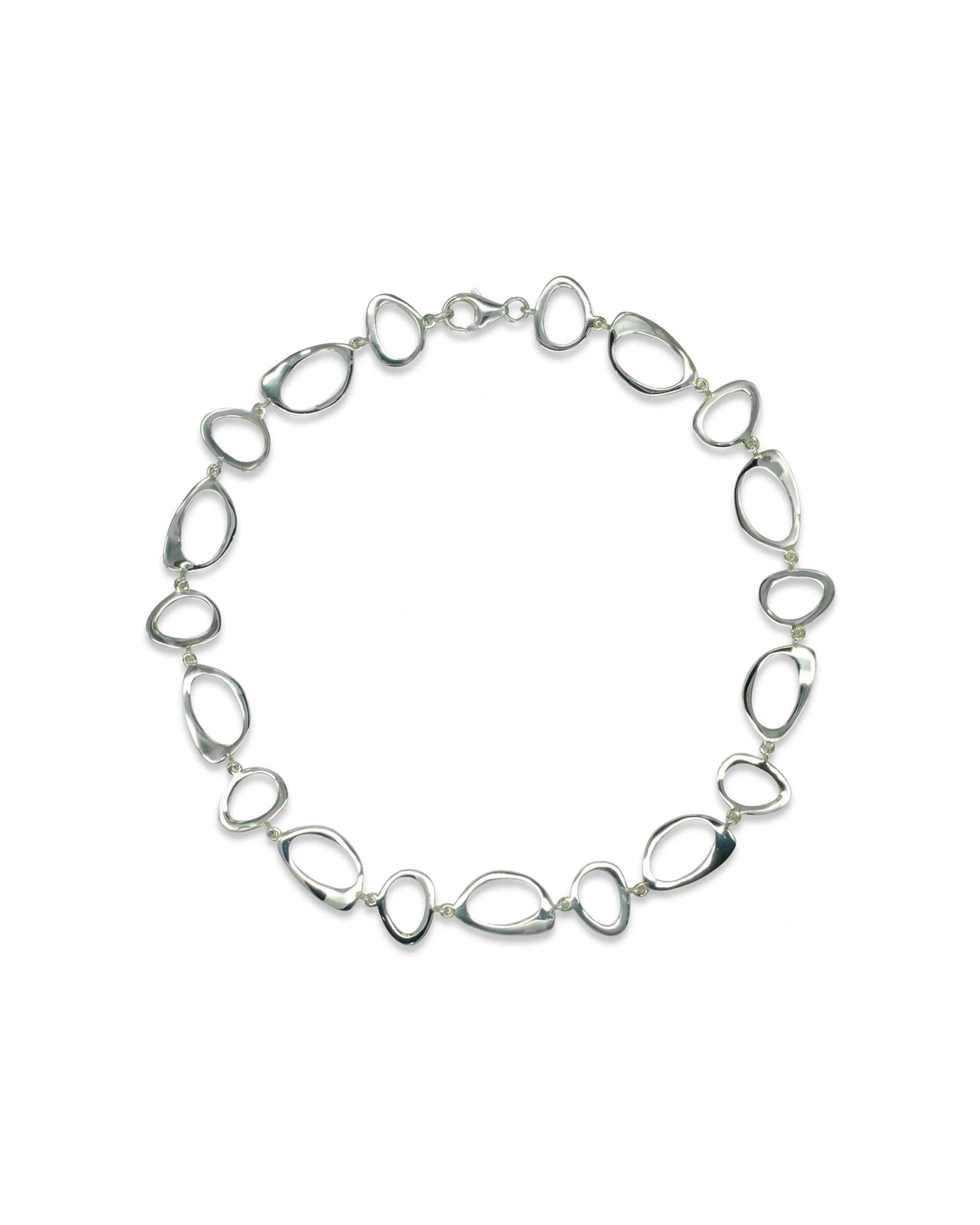 Silver Loop Necklace Necklace Pruden and Smith