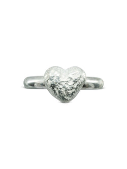 Nugget Silver Heart Ring Ring Pruden and Smith   