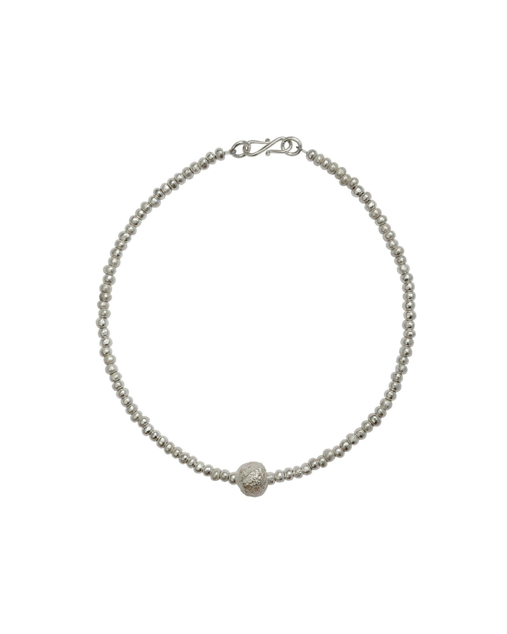 Silver Nugget with Giant Nugget Necklace Necklace Pruden and Smith