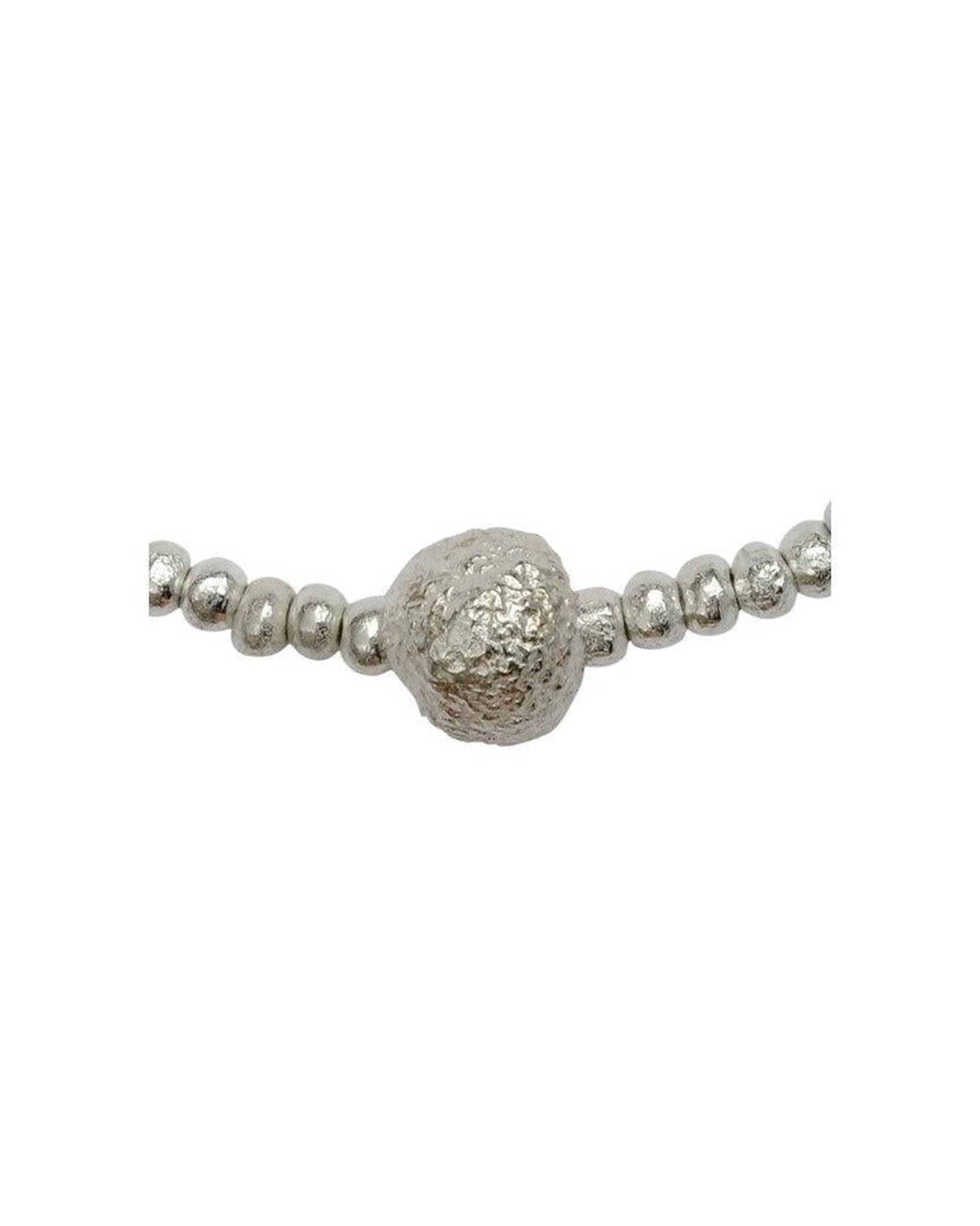 Silver Nugget with Giant Nugget Necklace Necklace Pruden and Smith