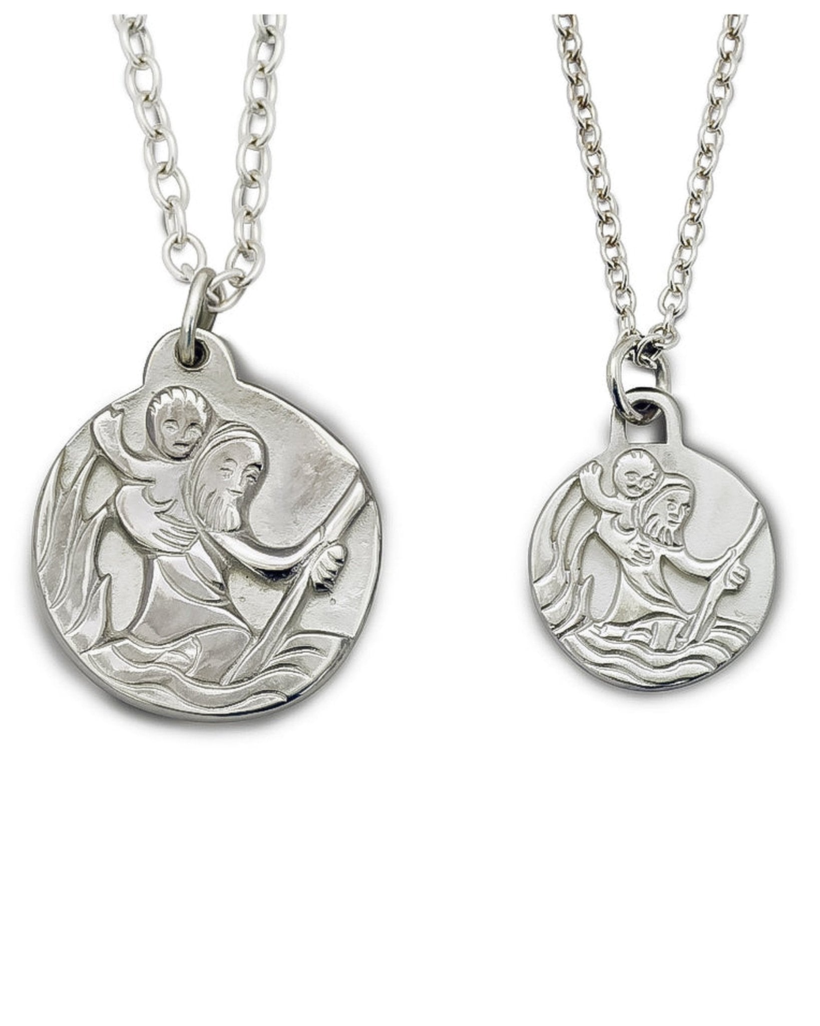 Silver or Gold St Christopher Pendant Pruden and Smith