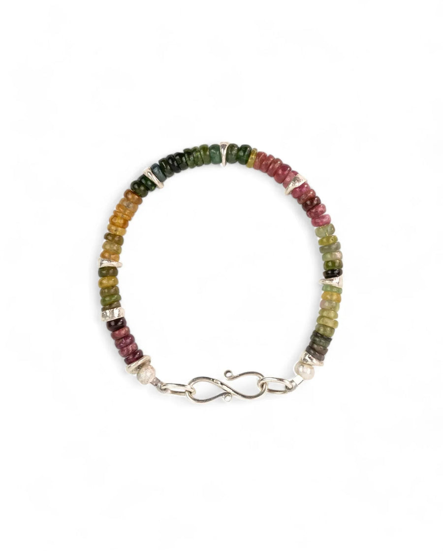 Silver Tourmaline Bracelet (Multi-Colour) Bracelet Pruden and Smith