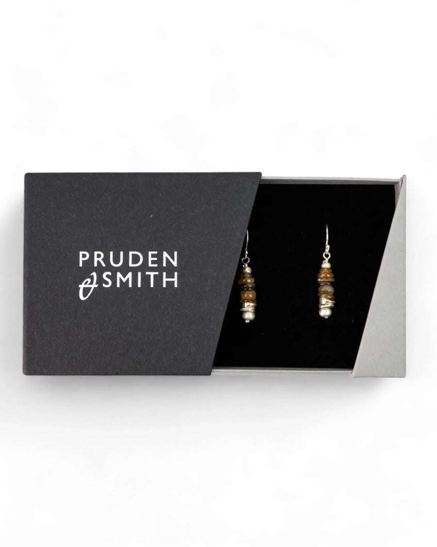 Silver Tourmaline Earrings (Amber) Necklace Pruden and Smith