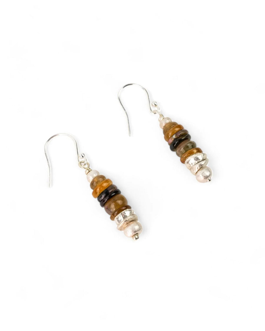 Silver Tourmaline Earrings (Amber) Necklace Pruden and Smith