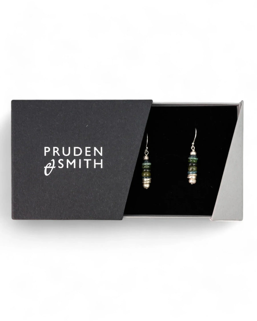 Silver Tourmaline Earrings (Green) Necklace Pruden and Smith