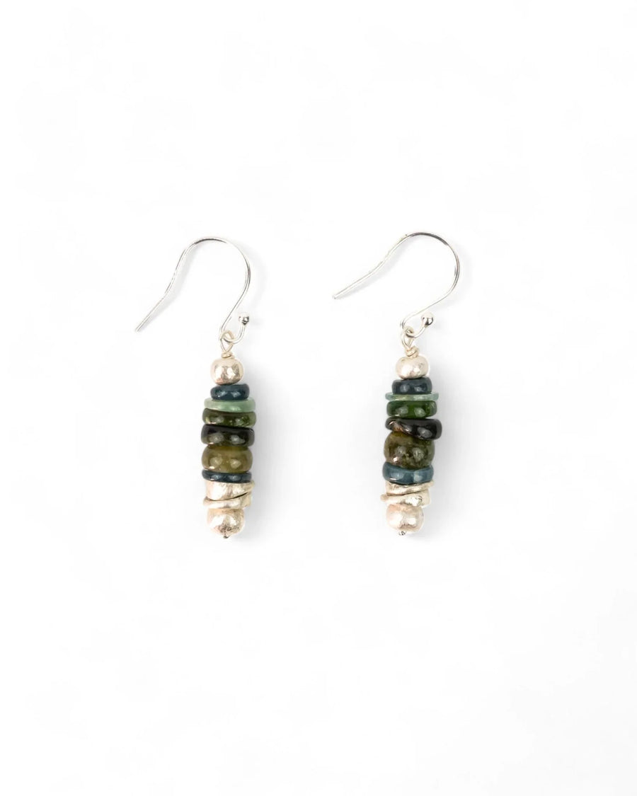 Silver Tourmaline Earrings (Green) Necklace Pruden and Smith