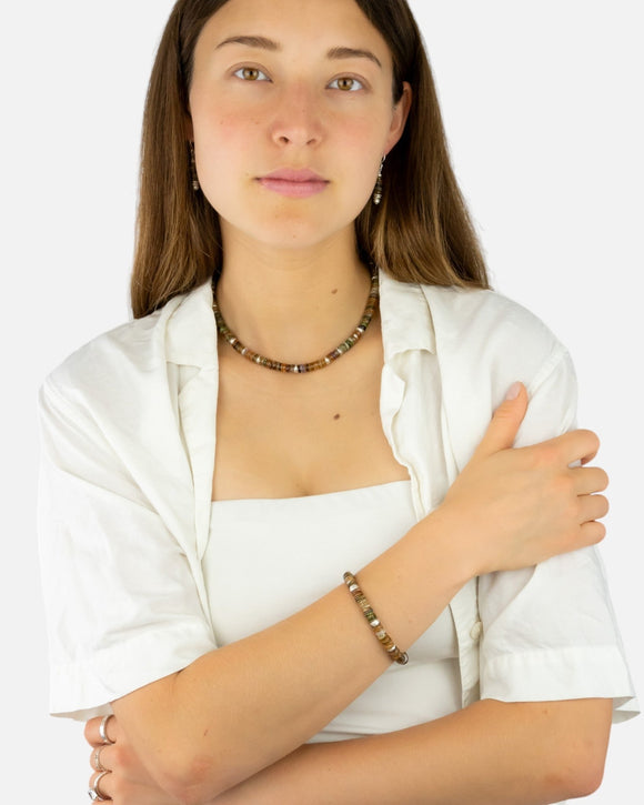 Silver Tourmaline Necklace (Amber) Necklace Pruden and Smith