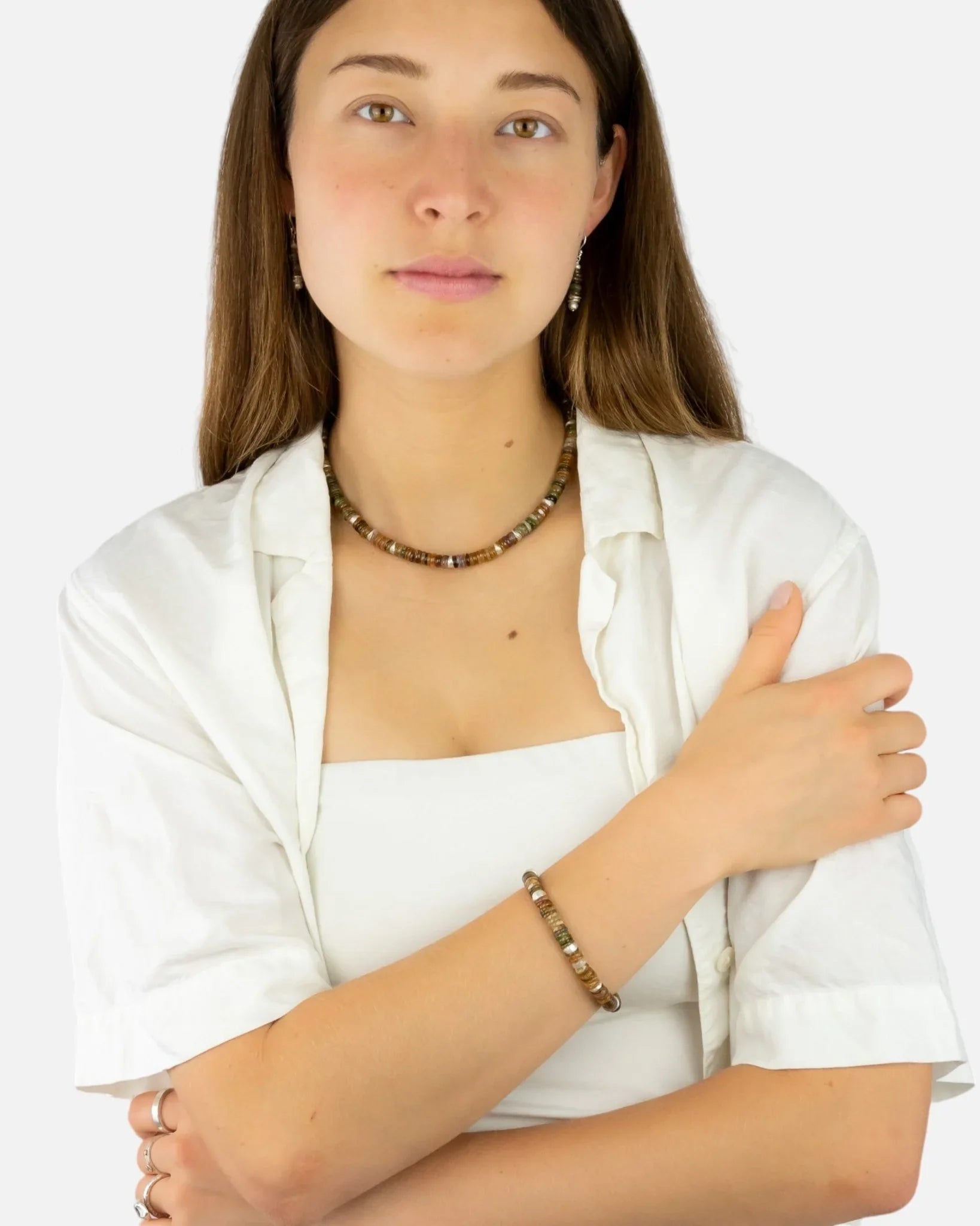 Silver Tourmaline Necklace (Amber) Necklace Pruden and Smith