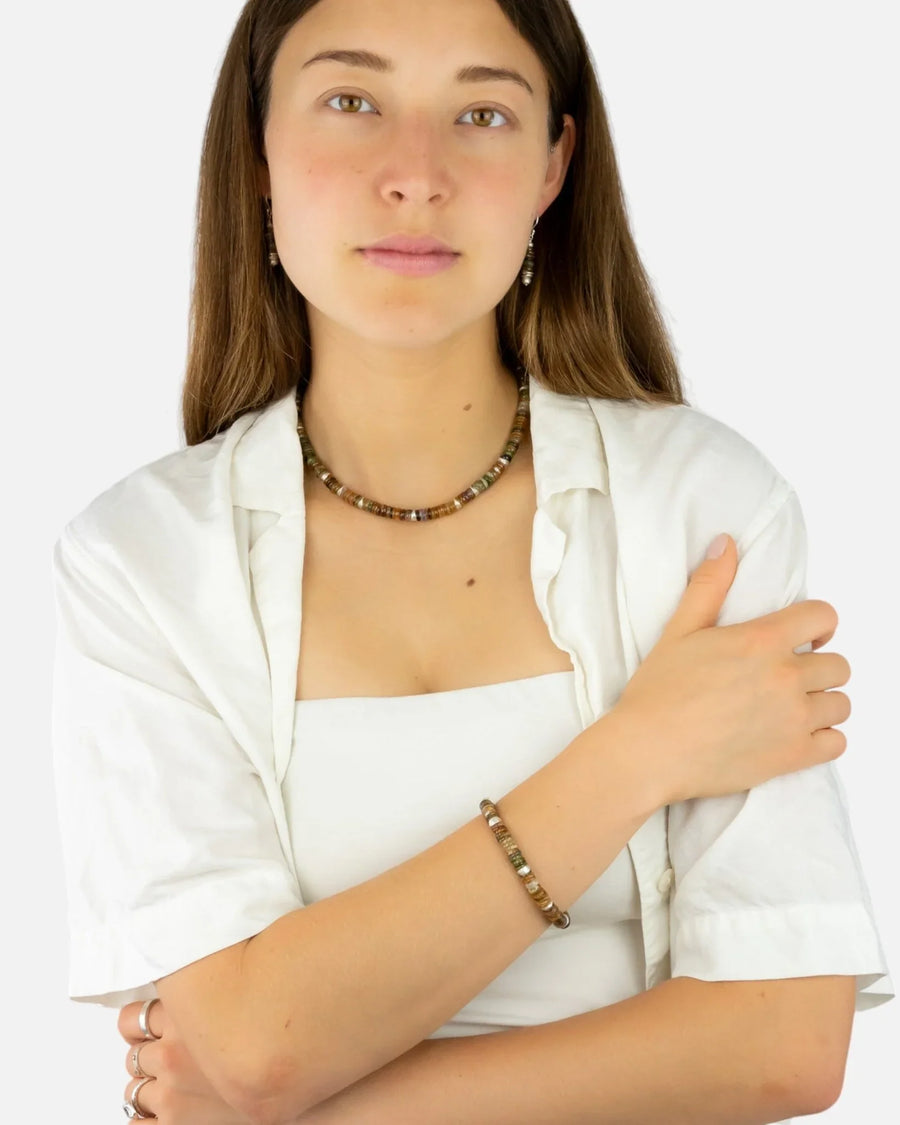 Silver Tourmaline Necklace (Amber) Necklace Pruden and Smith
