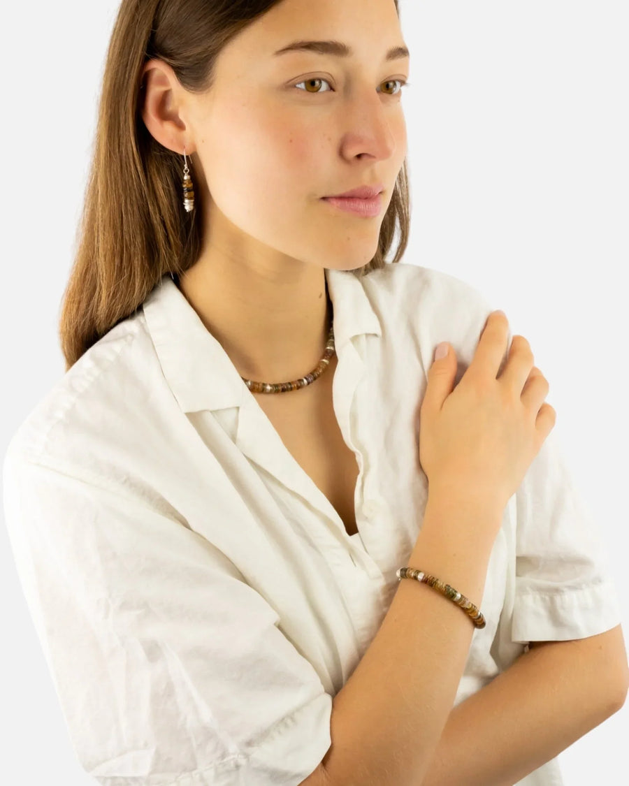 Silver Tourmaline Necklace (Amber) Necklace Pruden and Smith