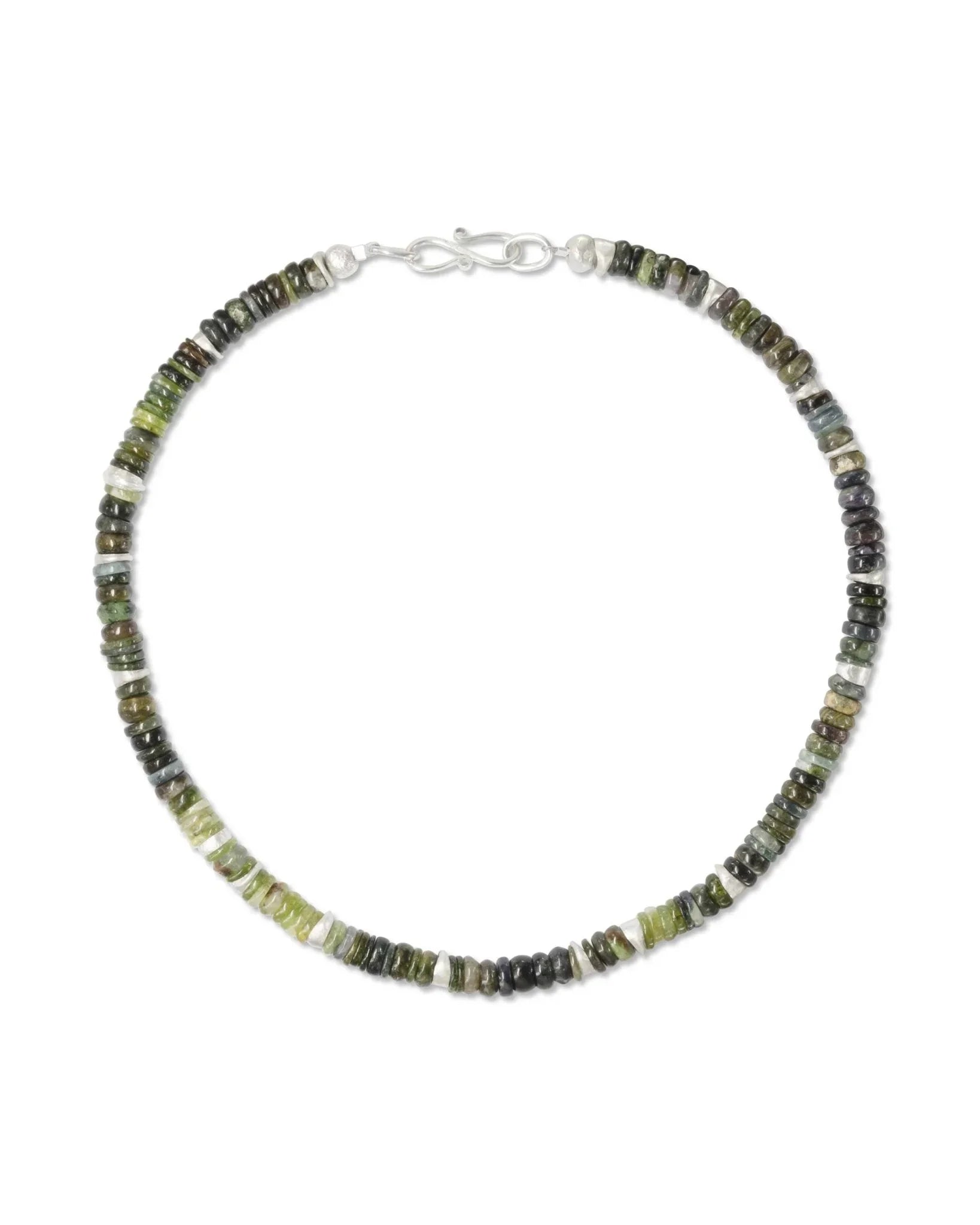 Silver Tourmaline Necklace (Green) Necklace Pruden and Smith
