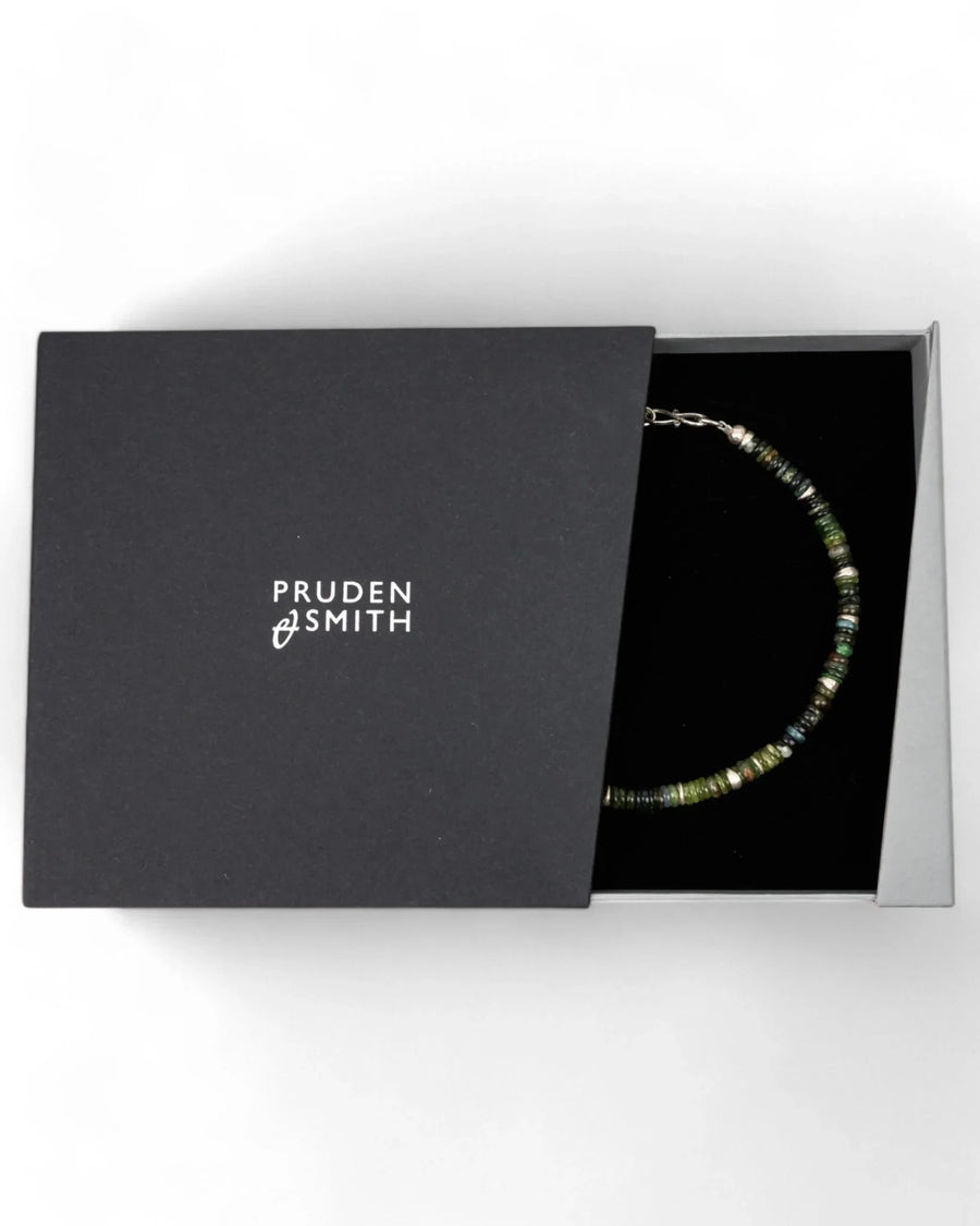 Silver Tourmaline Necklace (Green) Necklace Pruden and Smith