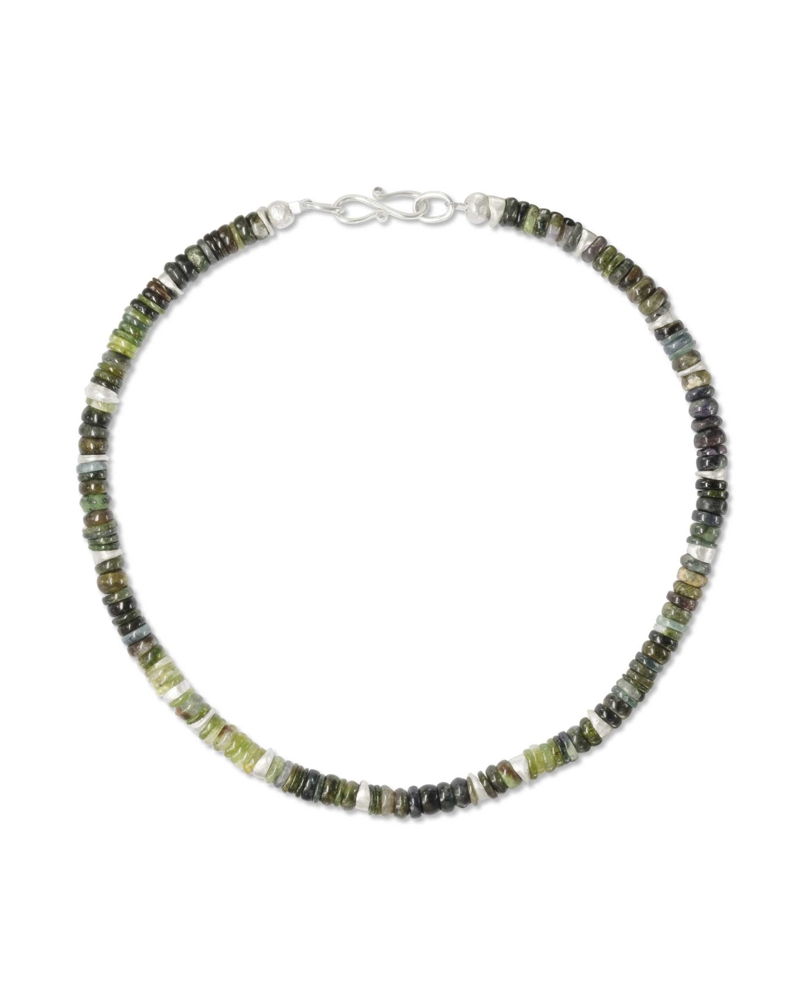 Silver Tourmaline Necklace (Green) Necklace Pruden and Smith
