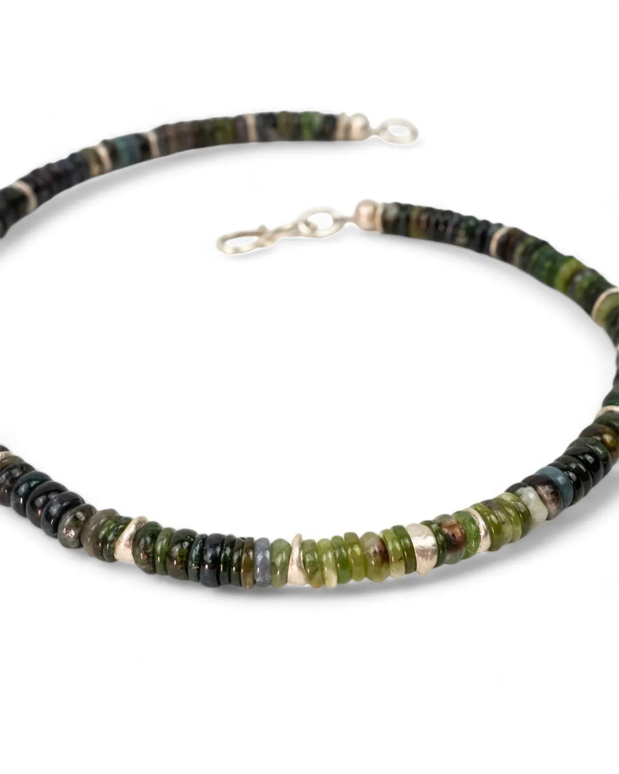 Silver Tourmaline Necklace (Green) Necklace Pruden and Smith