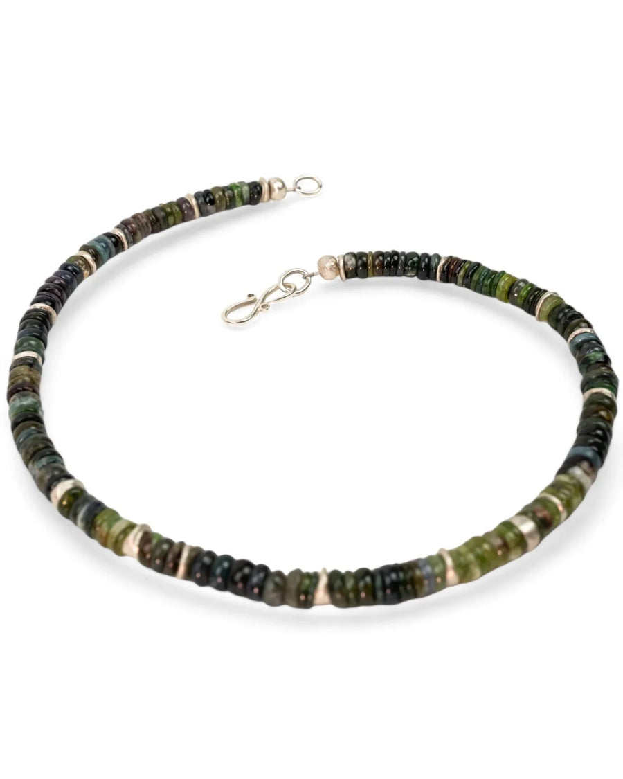 Silver Tourmaline Necklace (Green) Necklace Pruden and Smith