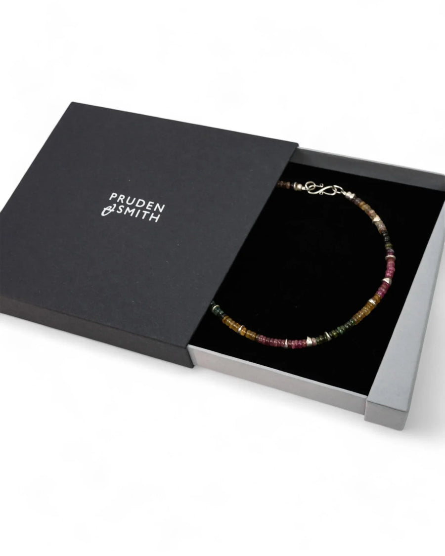 Silver Tourmaline Necklace (Multi-Colour) Necklace Pruden and Smith