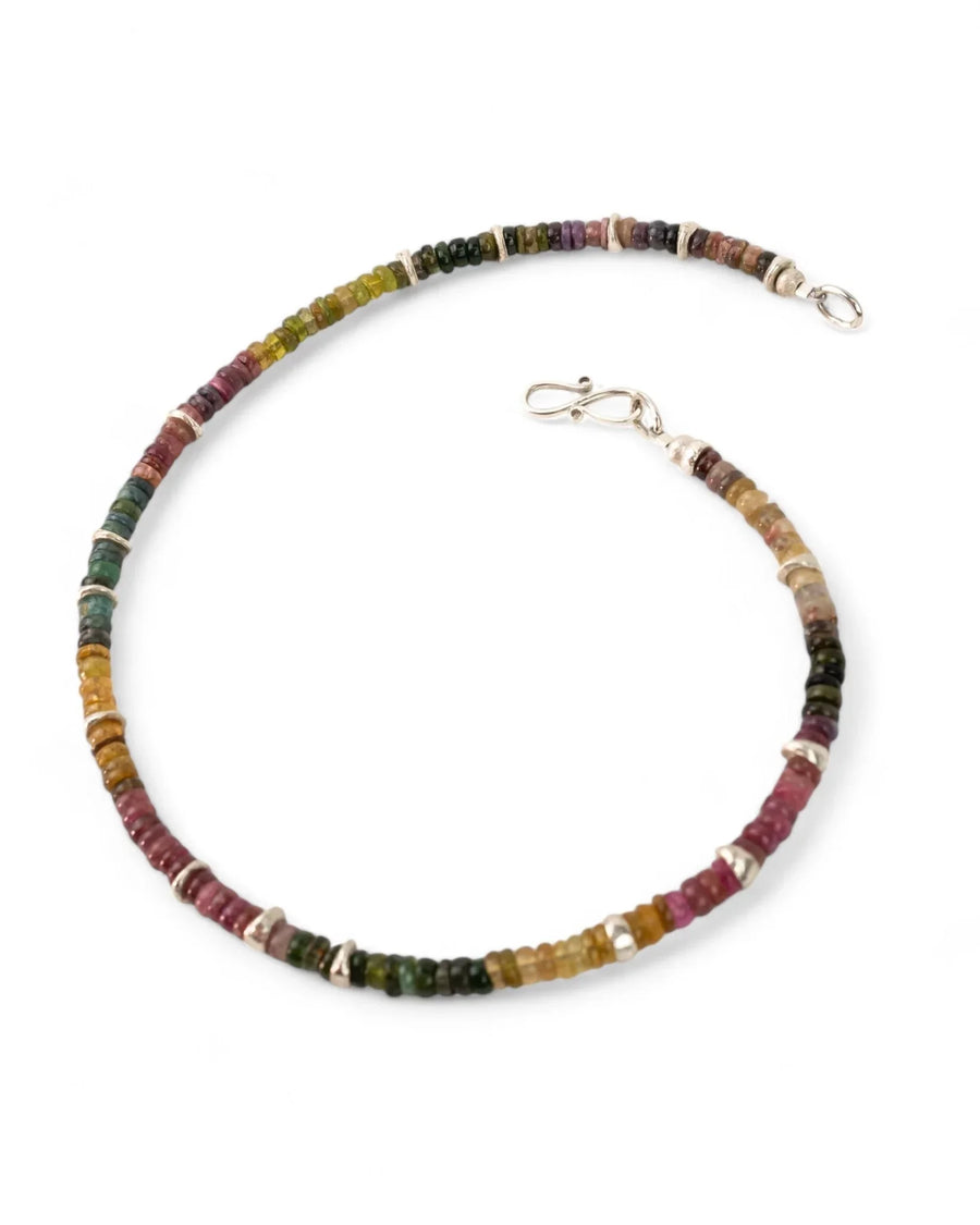 Silver Tourmaline Necklace (Multi-Colour) Necklace Pruden and Smith