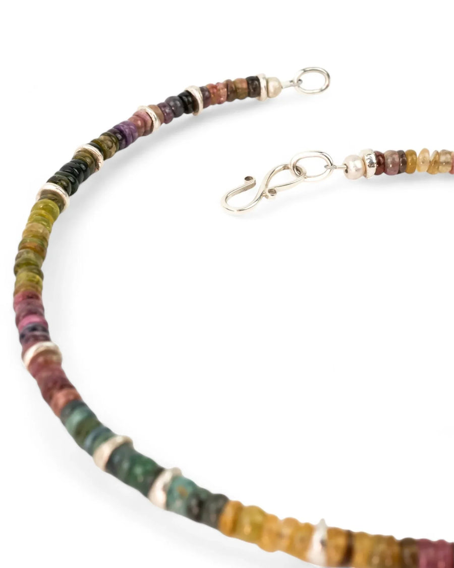 Silver Tourmaline Necklace (Multi-Colour) Necklace Pruden and Smith