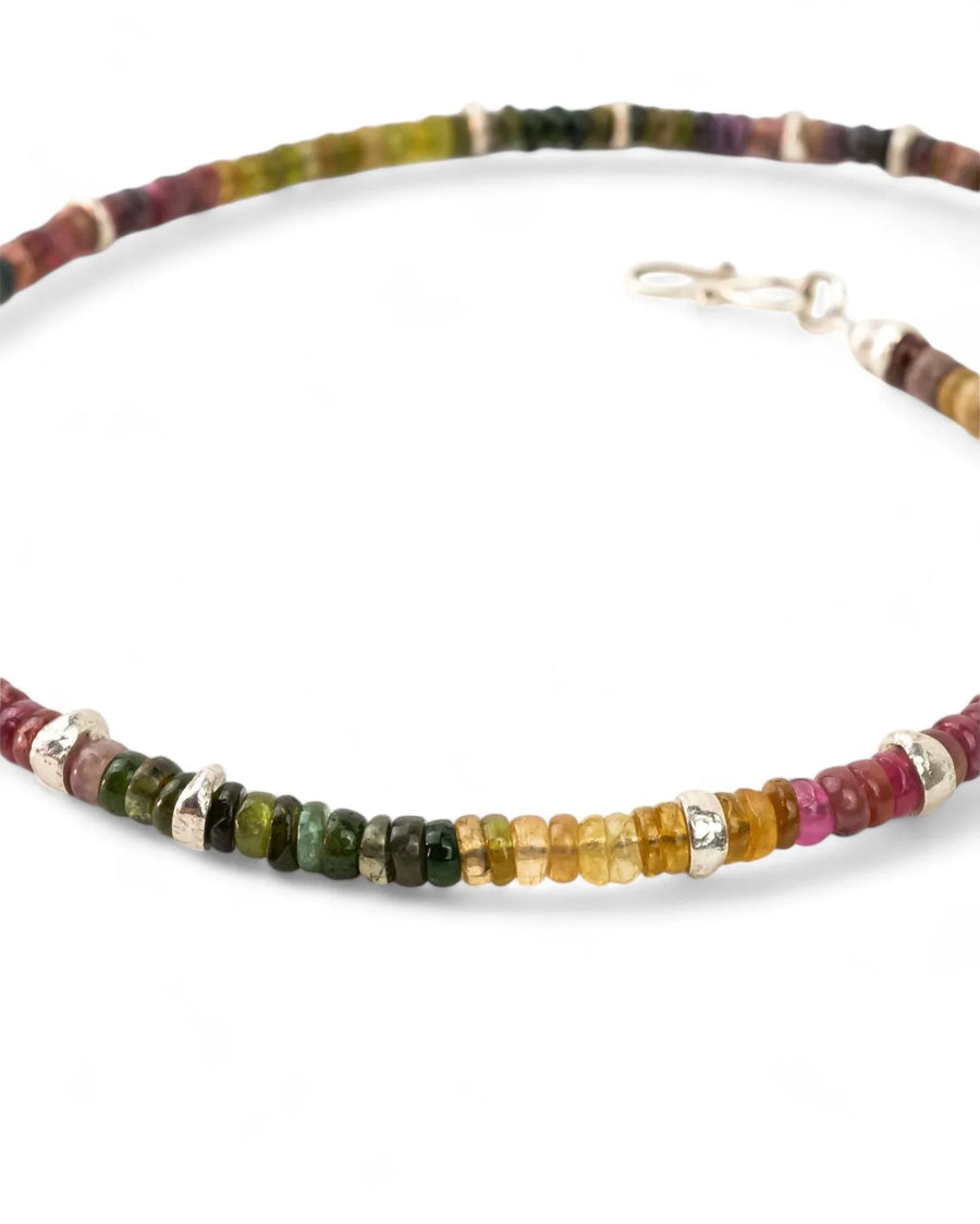 Silver Tourmaline Necklace (Multi-Colour) Necklace Pruden and Smith