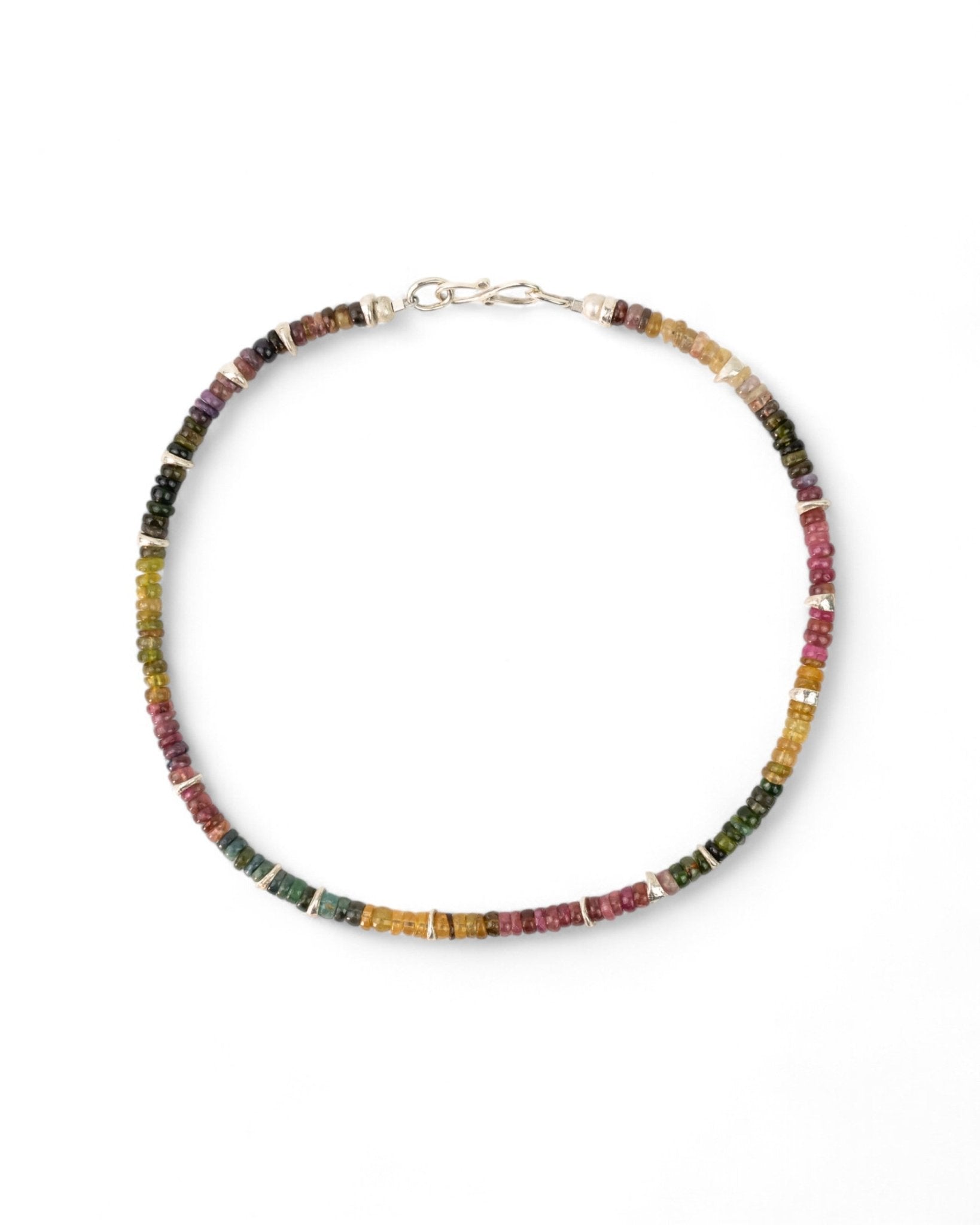 Silver Tourmaline Necklace (Multi-Colour) Necklace Pruden and Smith