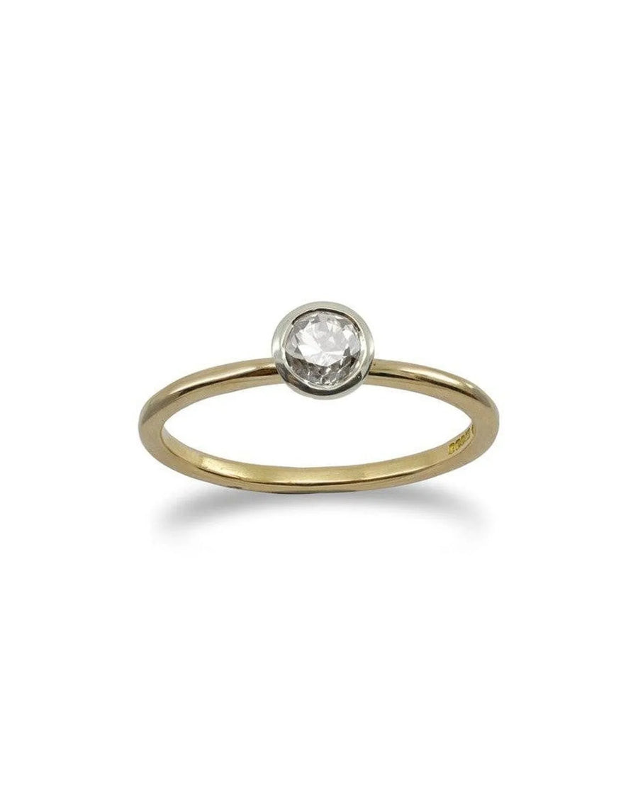 Simple Diamond Stacking Ring Ring Pruden and Smith 9ct Yellow Gold