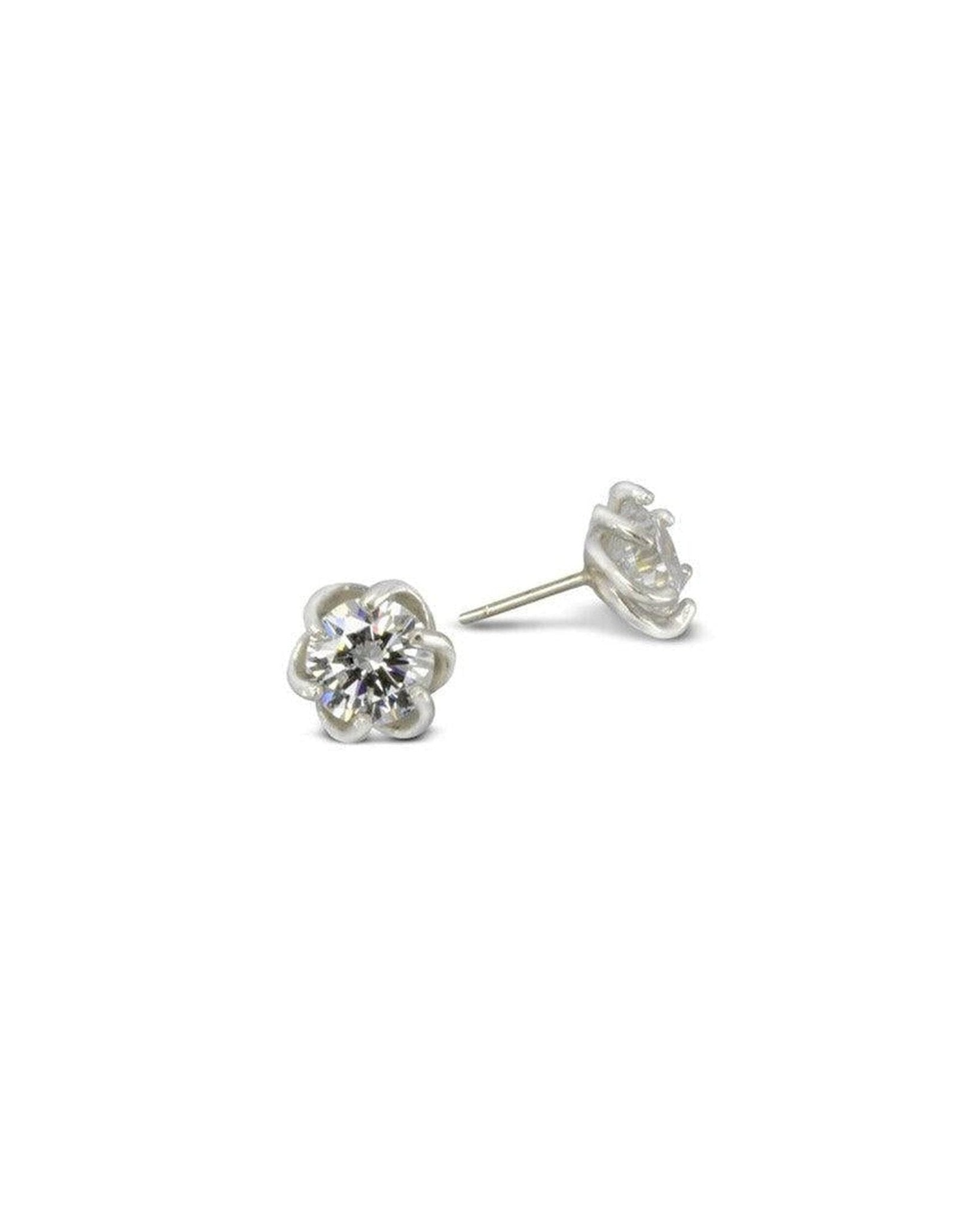 Six Claw Diamond Ear Studs Earrings Pruden and Smith