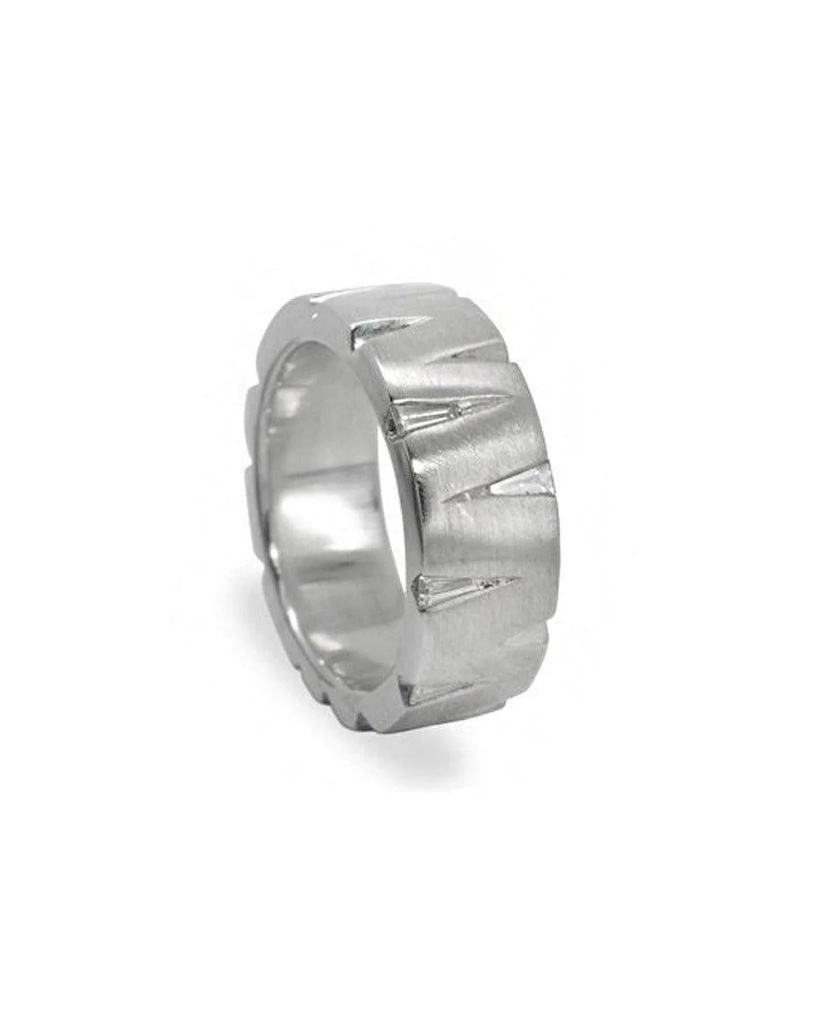 Slash Diamond Platinum Ring Ring Pruden and Smith