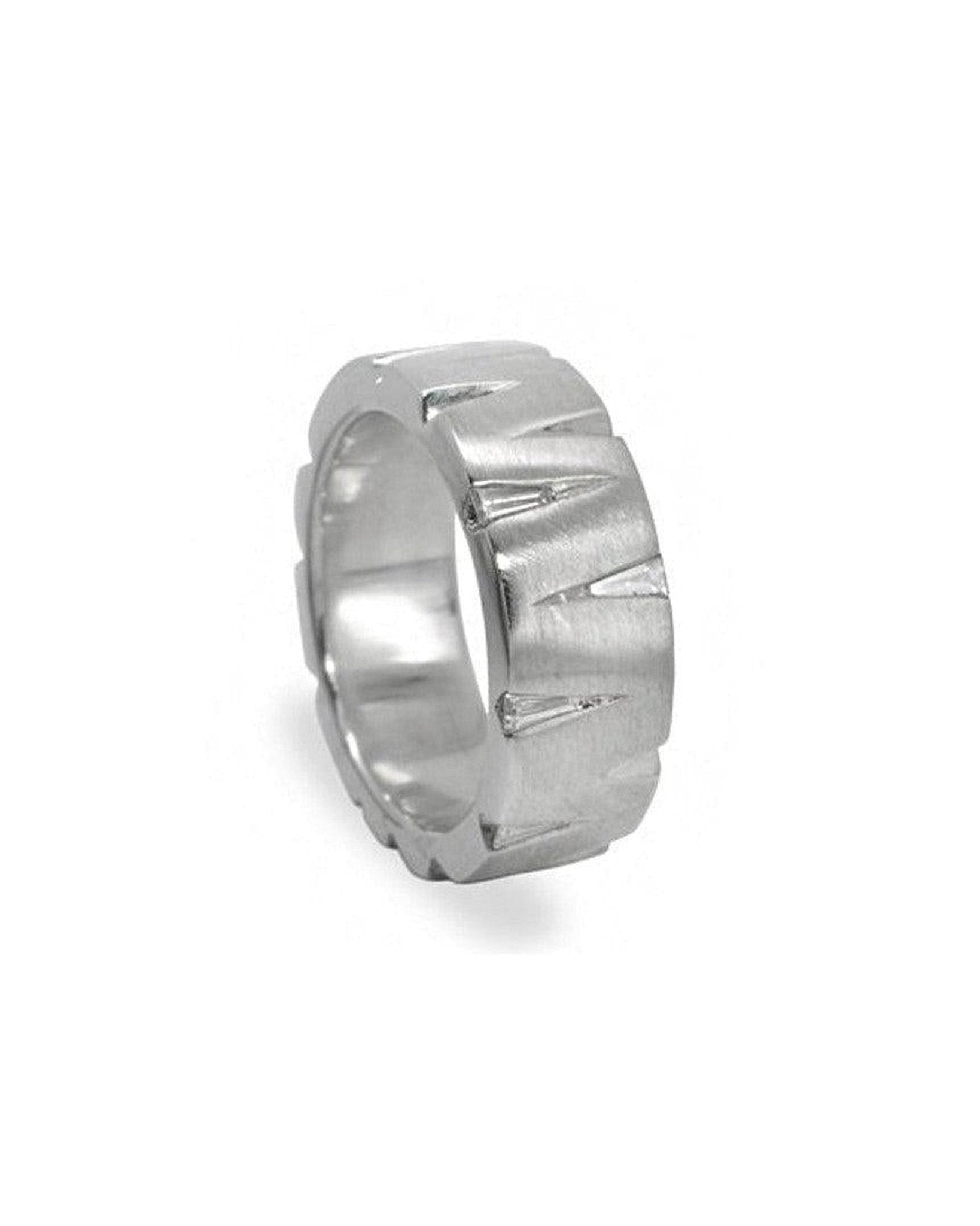 Slash Diamond Platinum Ring Ring Pruden and Smith