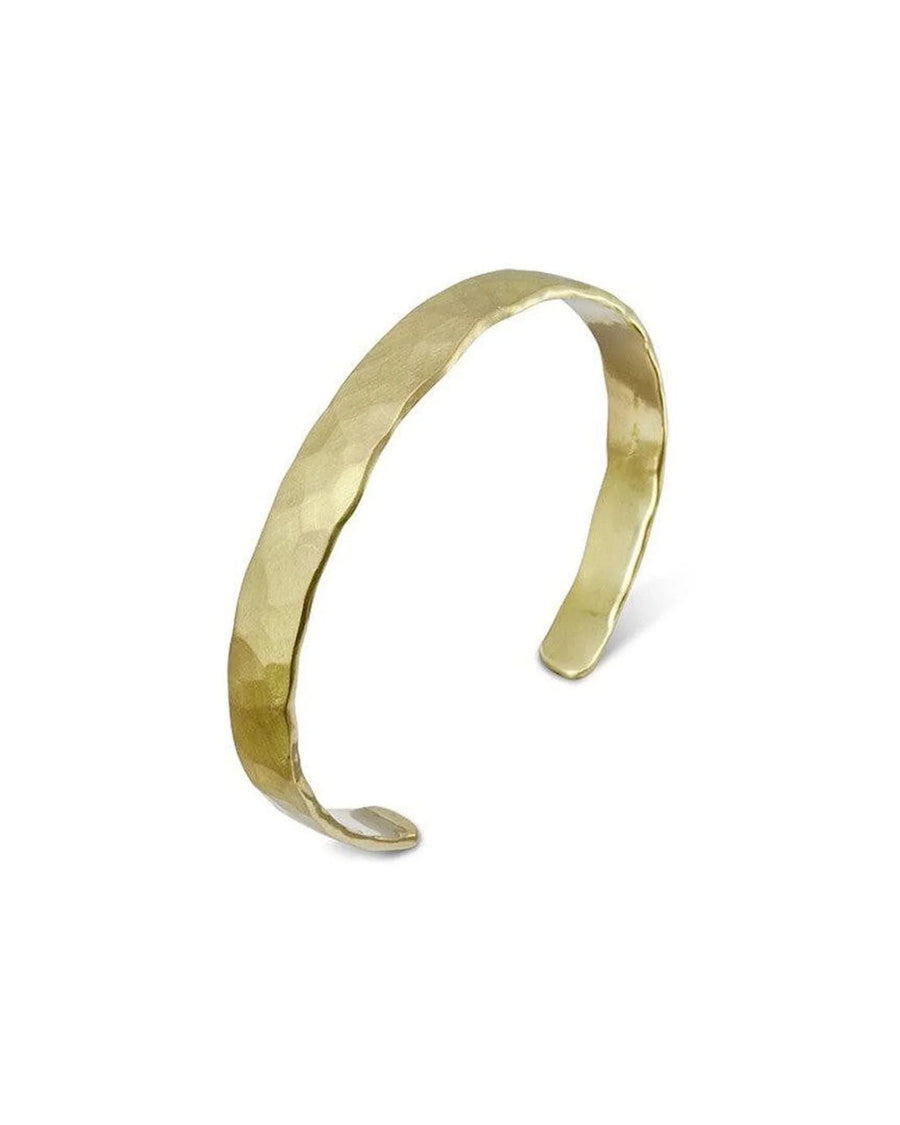Hammered Matte Solid 9ct Gold Bangle Bangle Pruden and Smith 9ct Yellow Gold