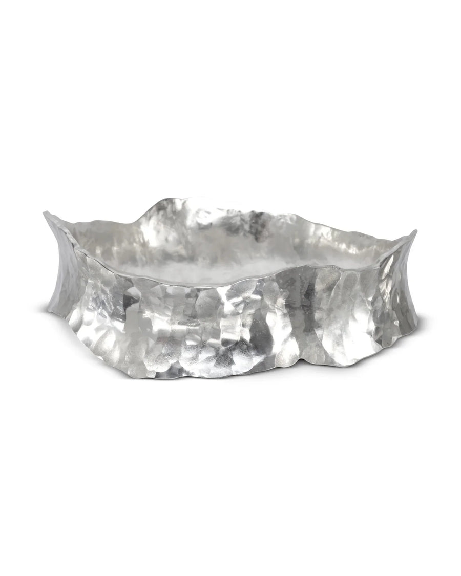 Hammered Concave Solid Silver Bangle (Wave) Bangle Pruden and Smith