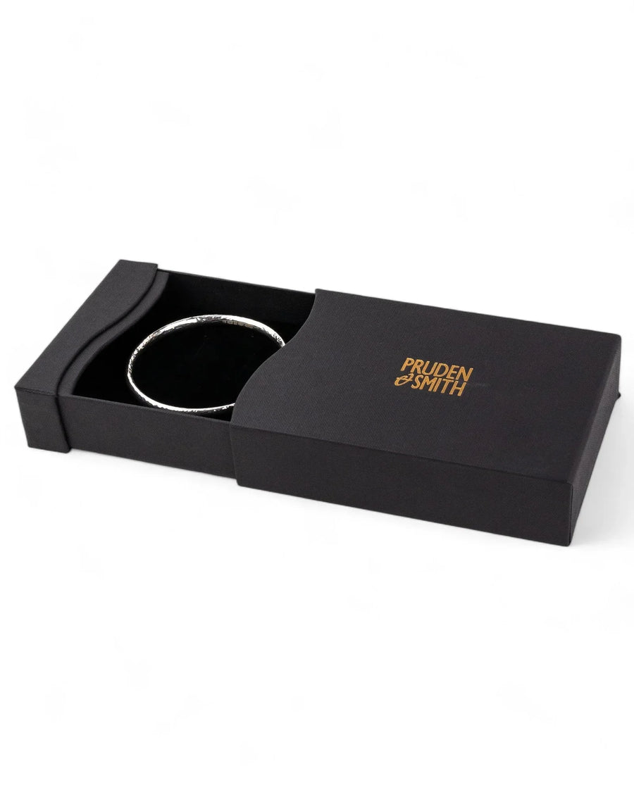 Oval Solid Silver Bangle (6mm) Bangle Pruden and Smith