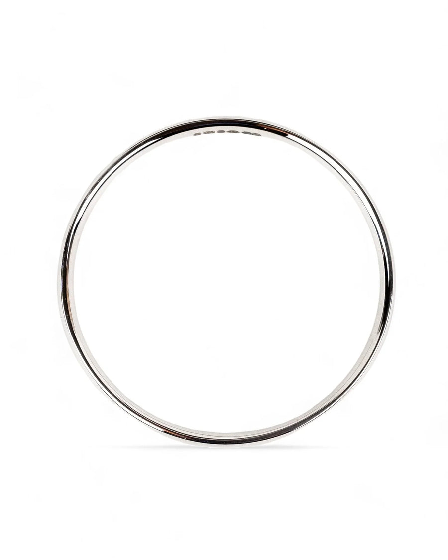 Oval Solid Silver Bangle (6mm) Bangle Pruden and Smith