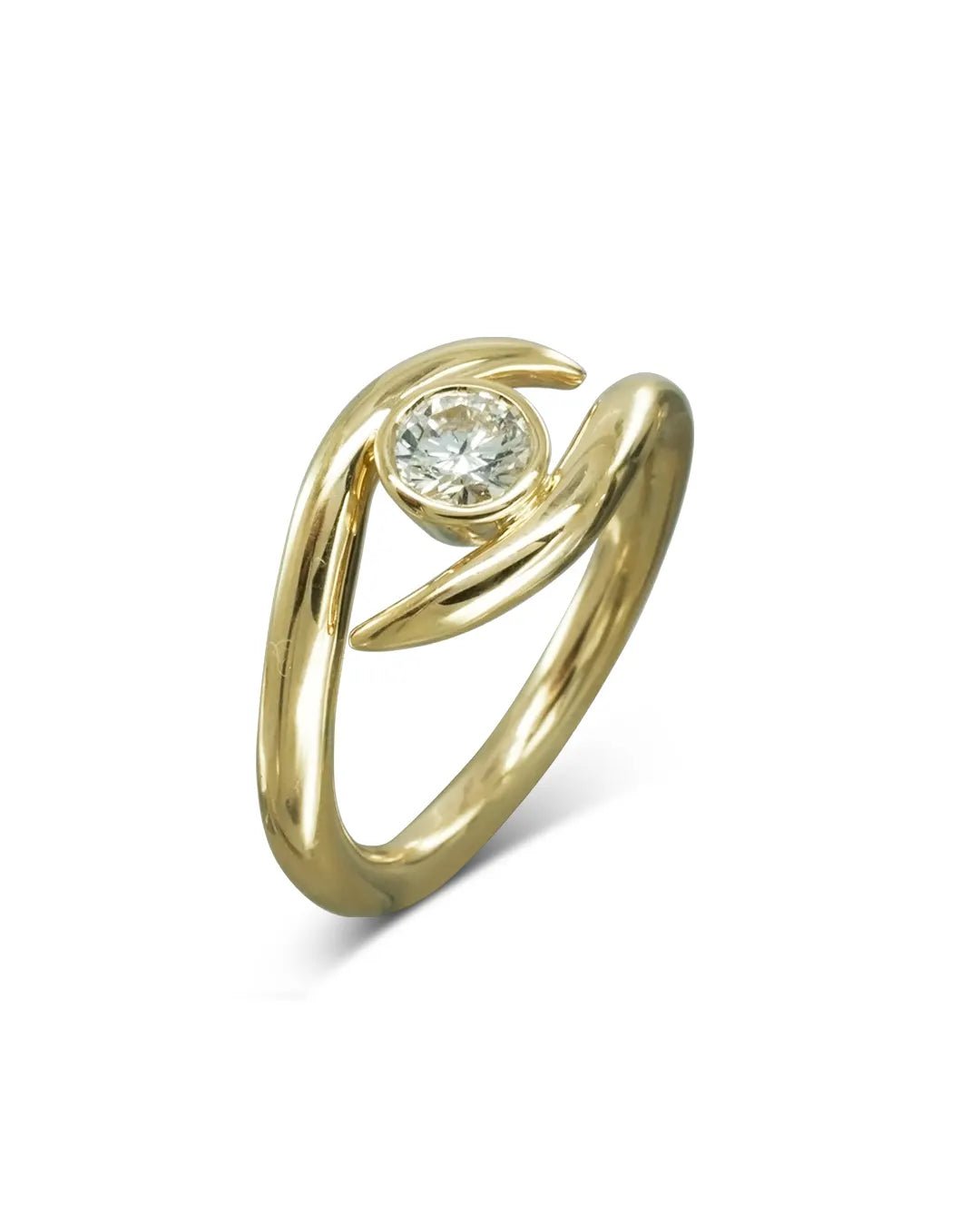 Spiky Diamond Engagement Ring Ring Pruden and Smith 1ct (6.5mm)