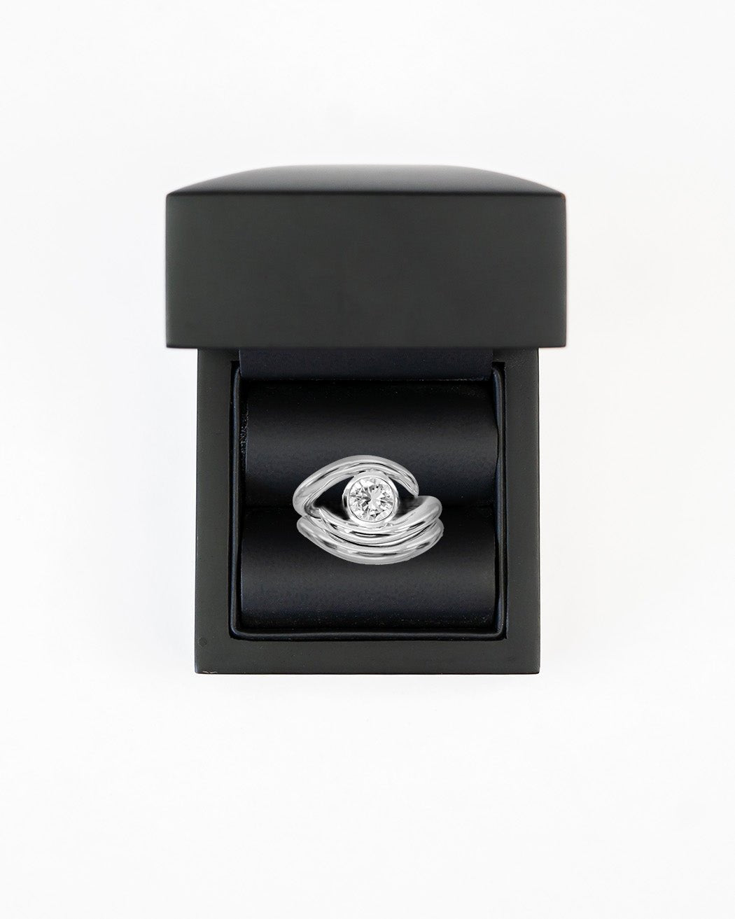 Spiky Engagement and Shaped Wedding Band Set Ring Pruden and Smith