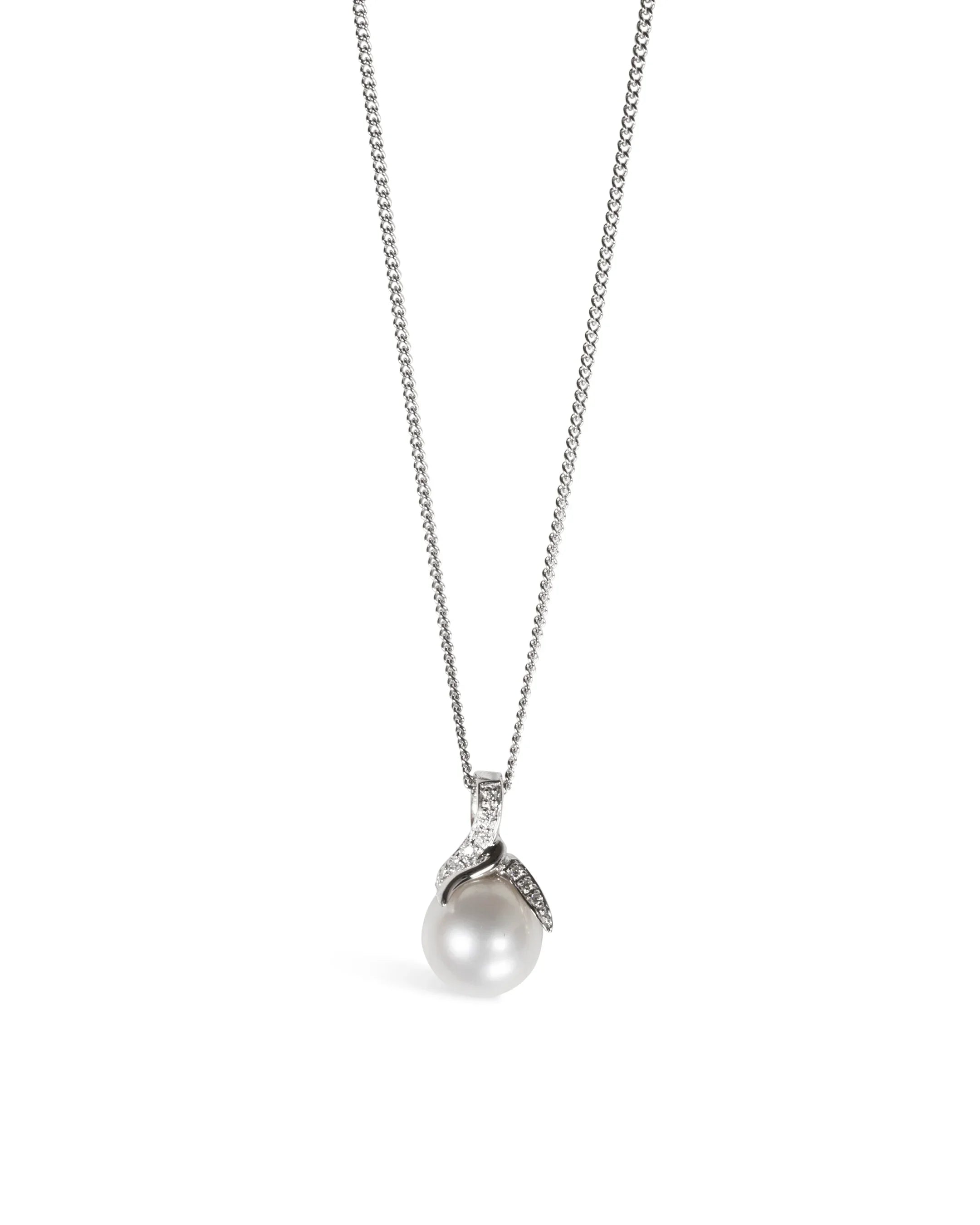 Spiky Pearl Pendant Pruden and Smith White Gold