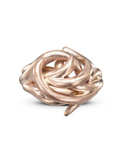 Spiky Rose Gold Dress Ring Ring Pruden and Smith   