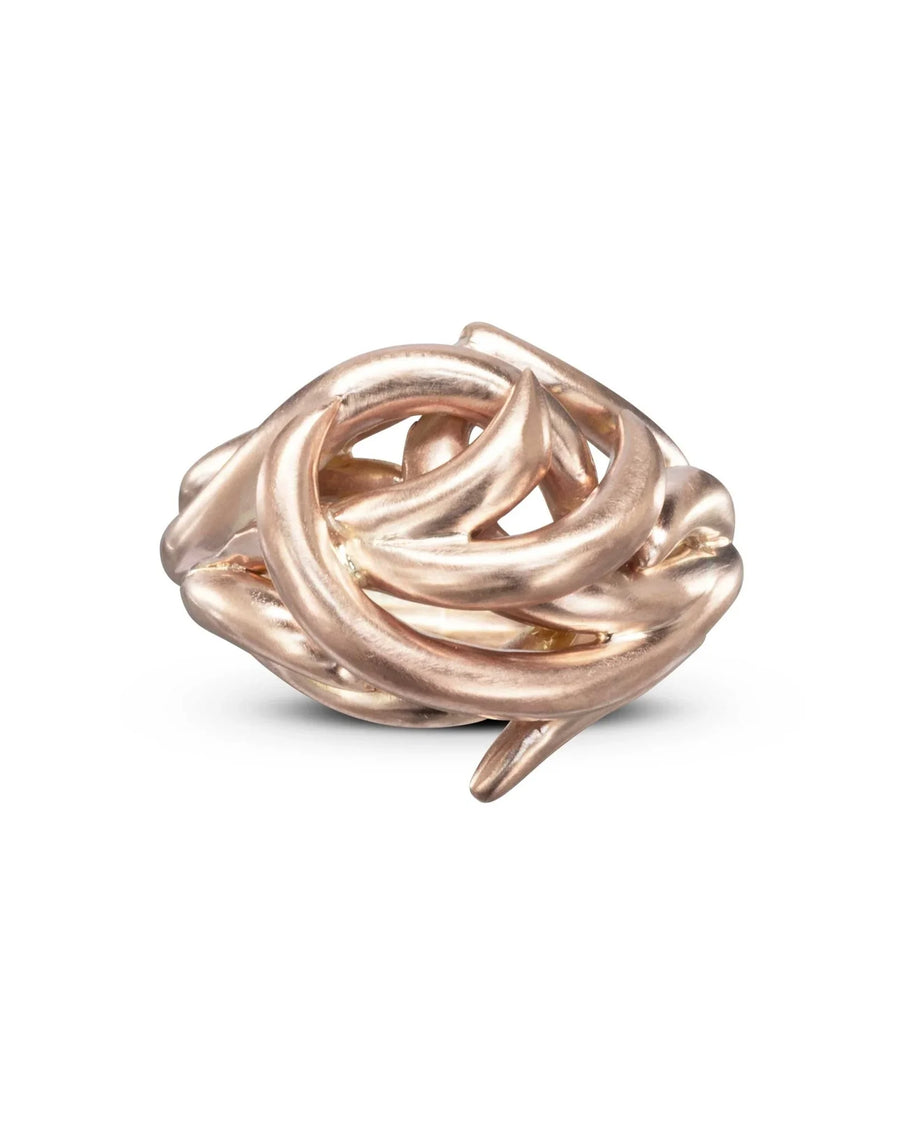 Spiky Rose Gold Dress Ring Ring Pruden and Smith