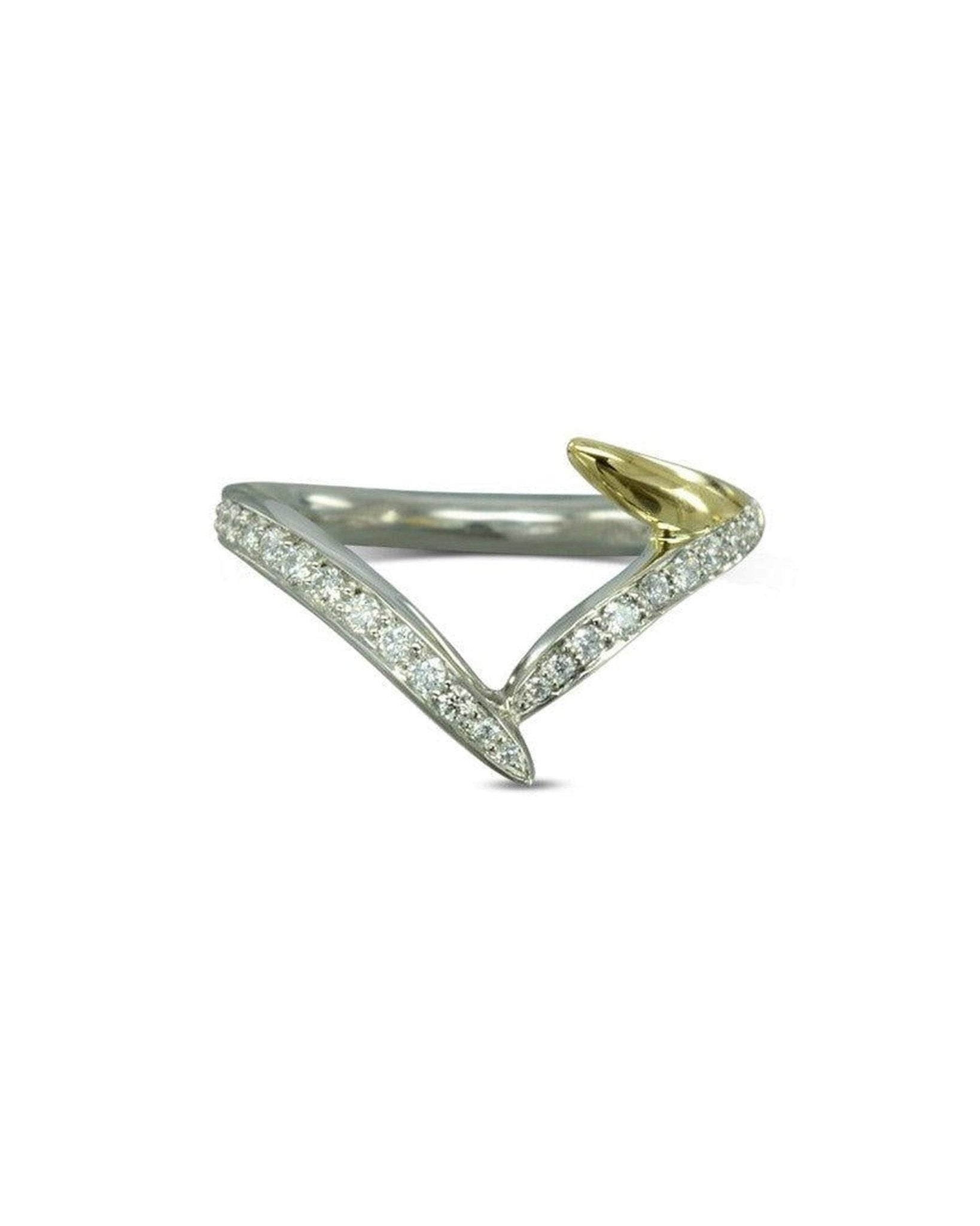 Spiky Two Tone Spiky Eternity Ring Ring Pruden and Smith