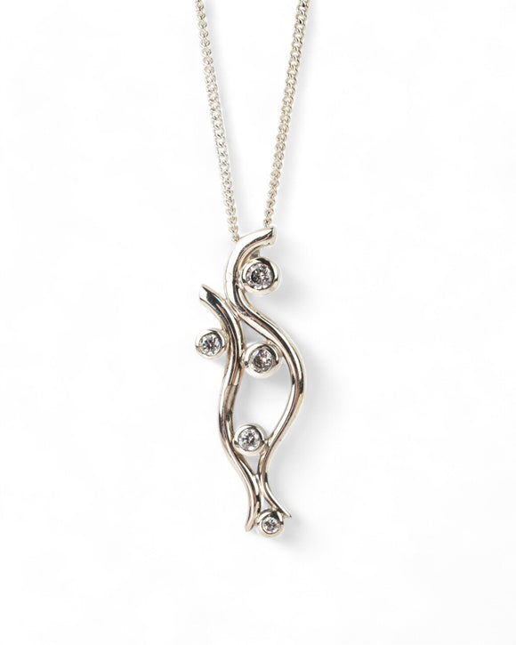 Spiky Water Bubbles Diamond Pendant Pendant Pruden and Smith