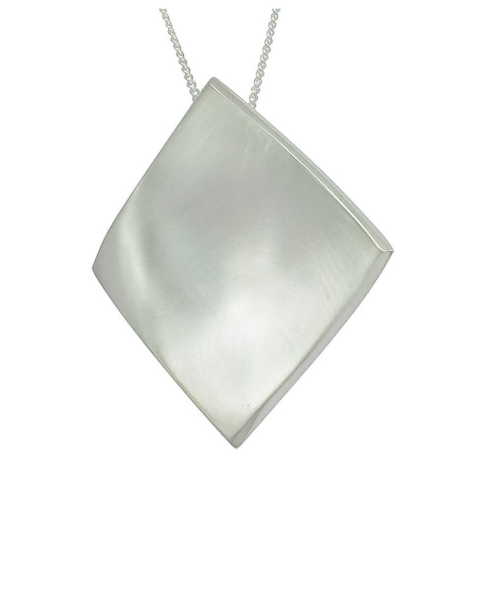 Square Silver Wave Pendant Pendant Pruden and Smith