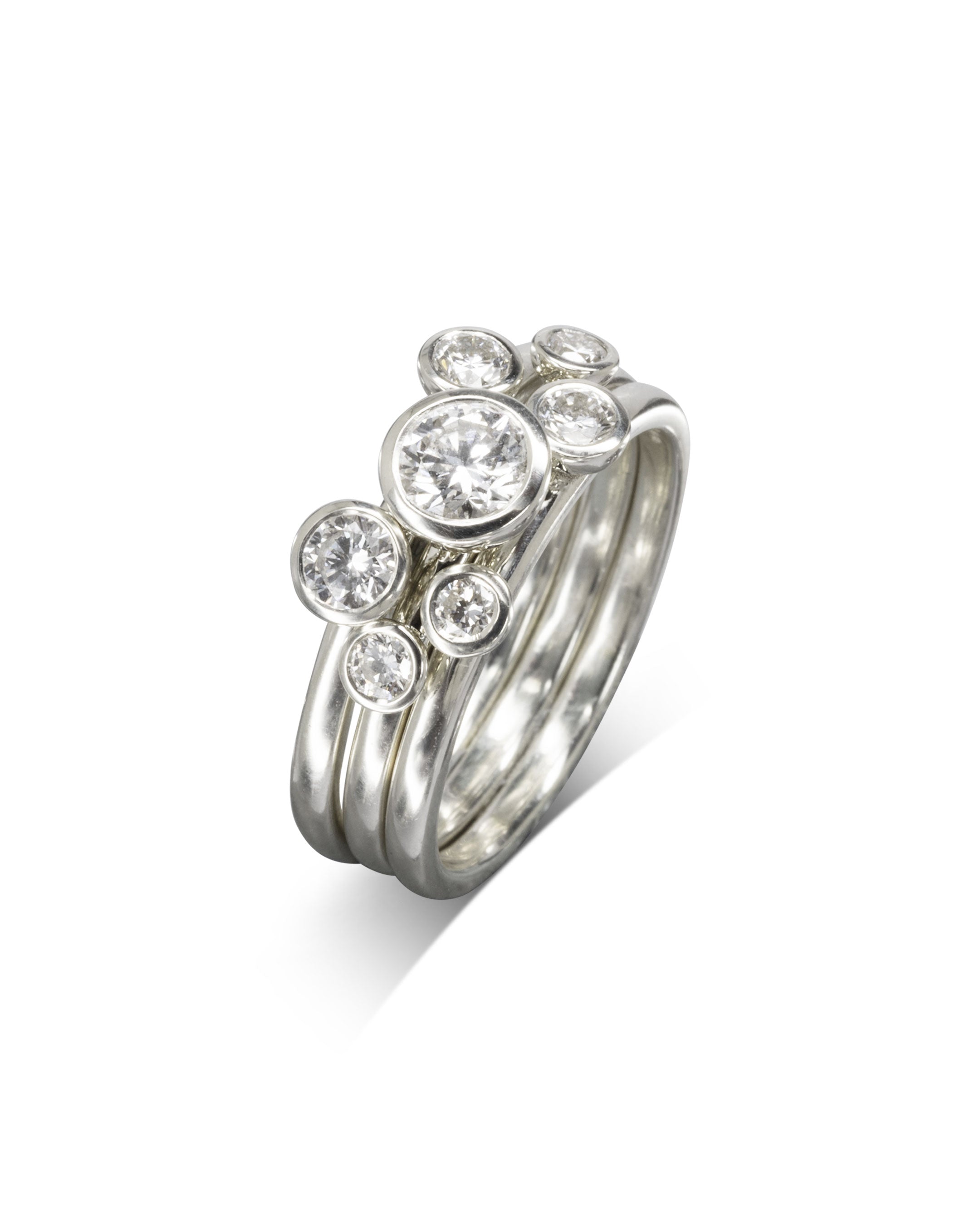 Classic Diamond Stacking Rings Set (1ct) Ring Pruden and Smith