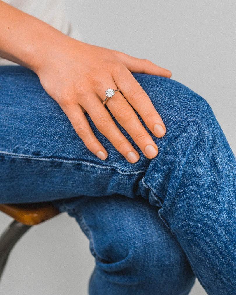 Talon Claw Diamond Engagement Ring Ring Pruden and Smith