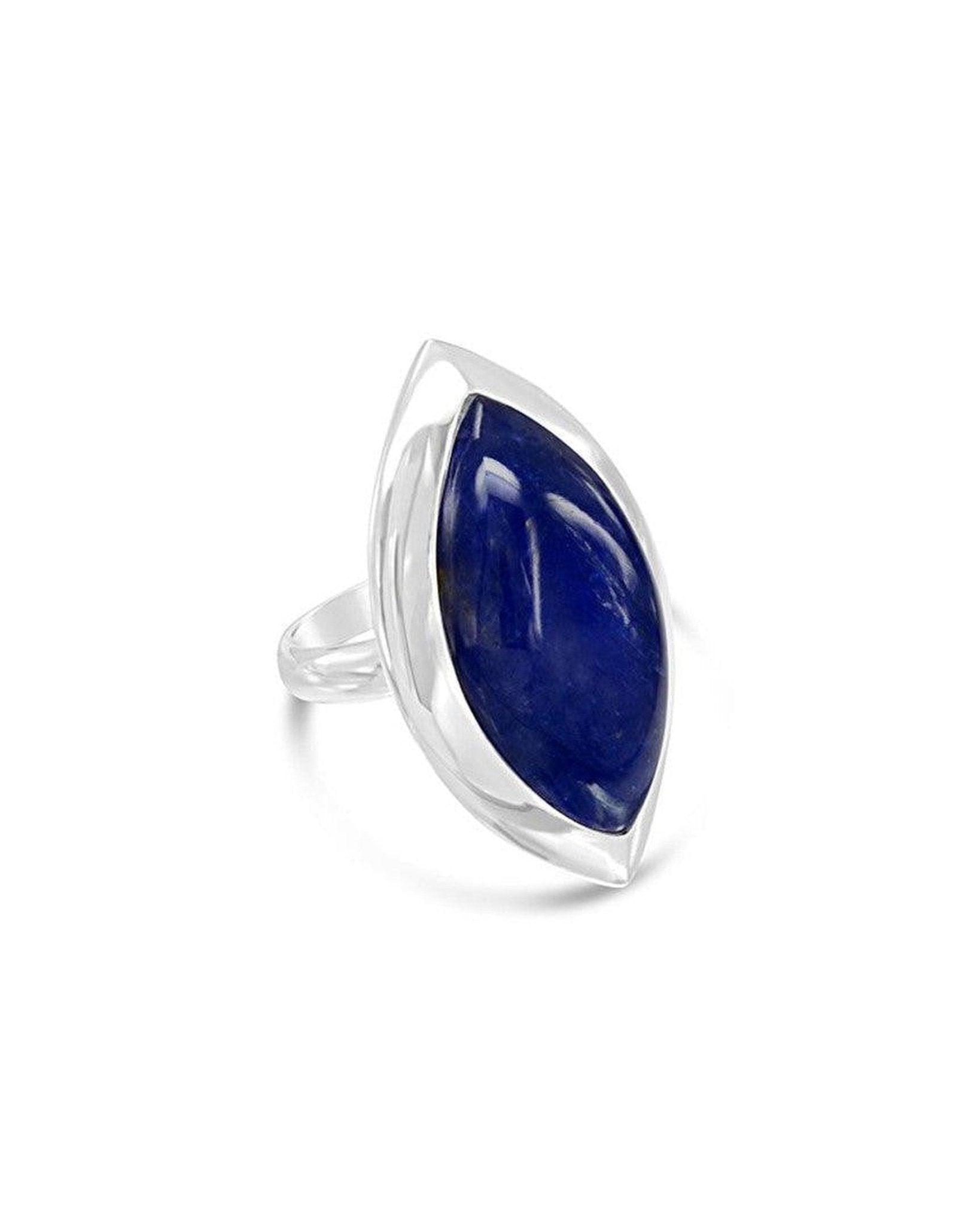Tanzanite Silver Cocktail Ring Ring Pruden and Smith