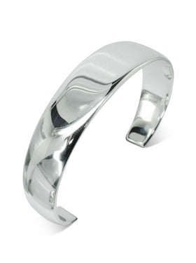 Torc Solid Silver Bangle (Wide) Bangle Pruden and Smith   