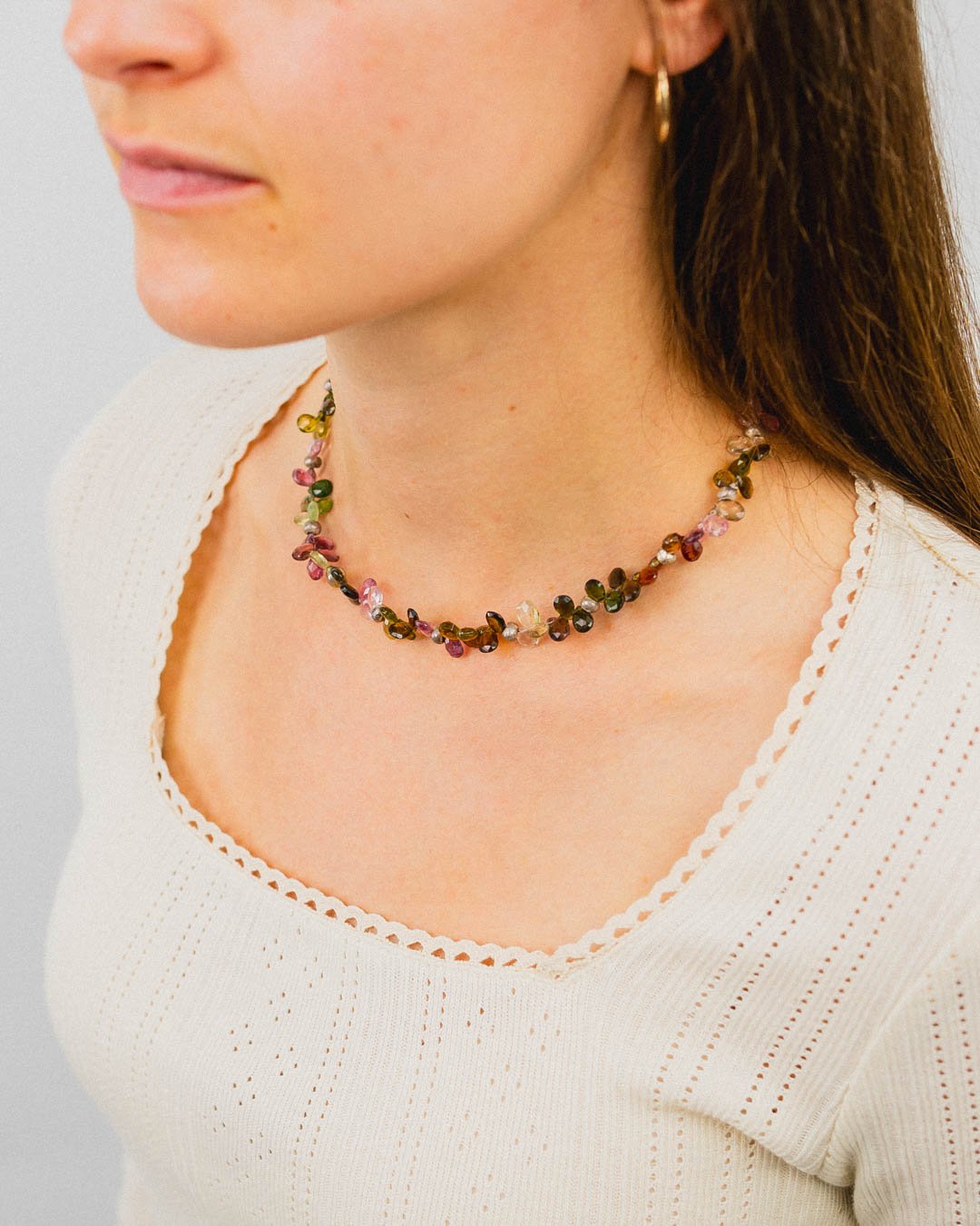 Teardrop Gemstone Necklace Necklace Pruden and Smith