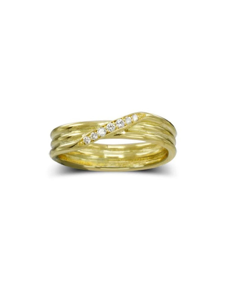Three Strand Diamond Crossover Ring Ring Pruden and Smith