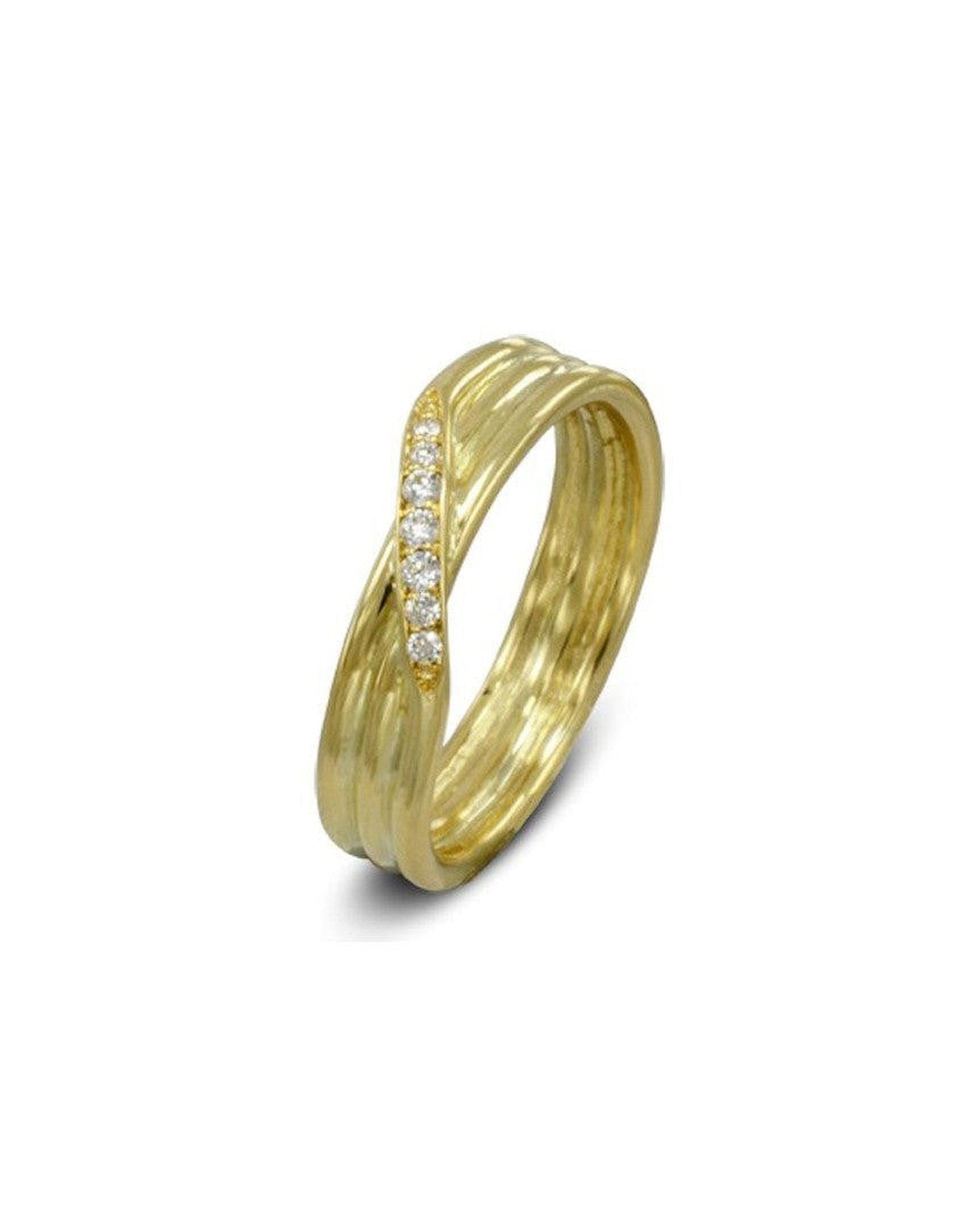 Three Strand Diamond Crossover Ring Ring Pruden and Smith