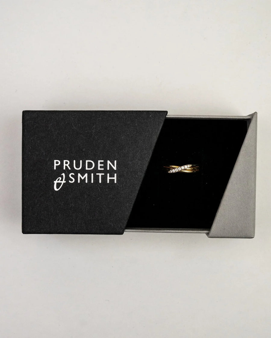 Three Strand Diamond Crossover Ring Ring Pruden and Smith