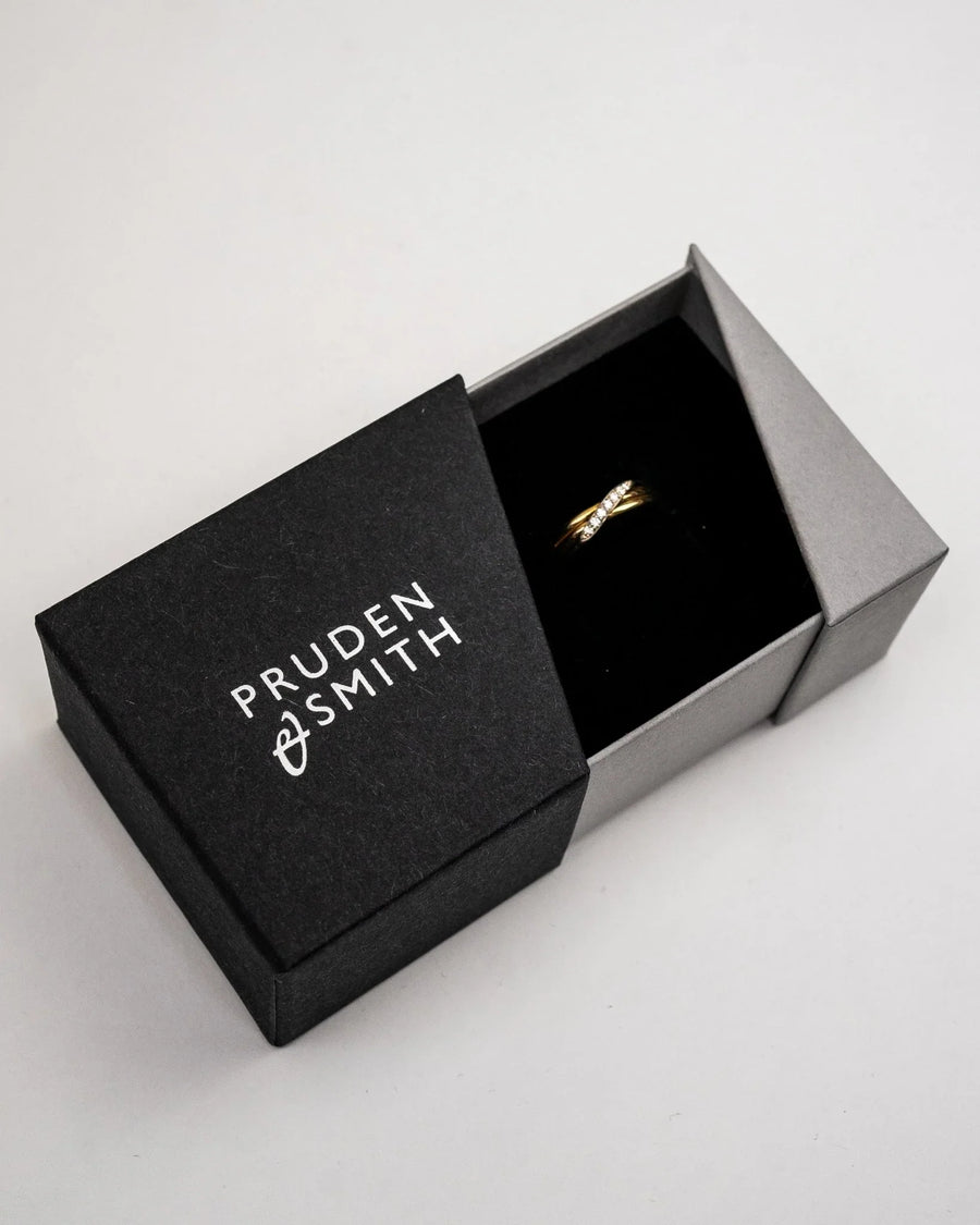 Three Strand Diamond Crossover Ring Ring Pruden and Smith