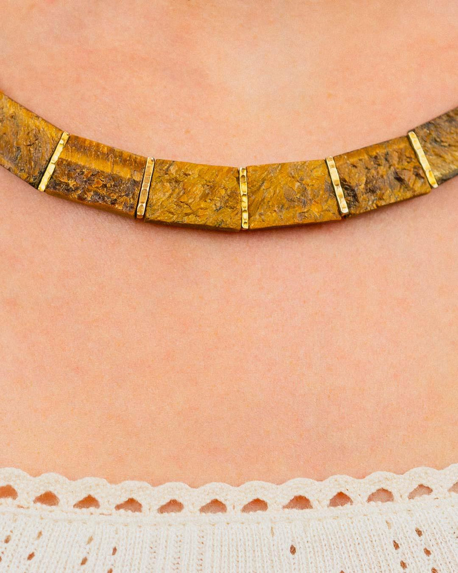 Tiger's Eye Collar Necklace Necklace Pruden and Smith